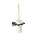 Golden Bath Hardware Set Brass & Marble Bathroom Accessories Set
