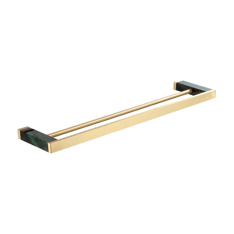 Golden Bath Hardware Set Brass & Marble Bathroom Accessories Set