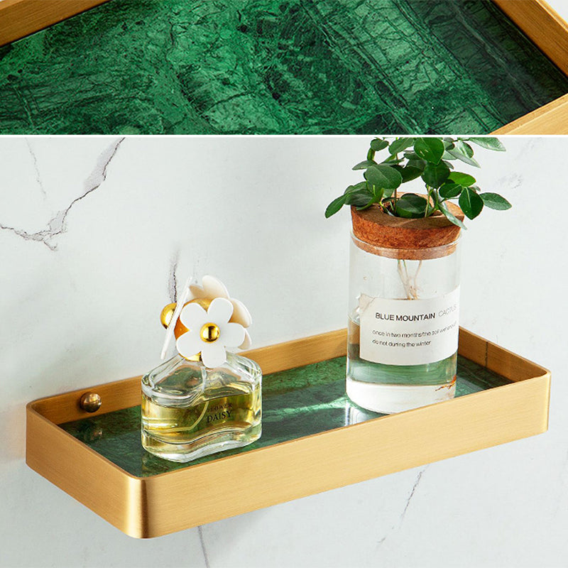 Golden Bath Hardware Set Brass & Marble Bathroom Accessories Set