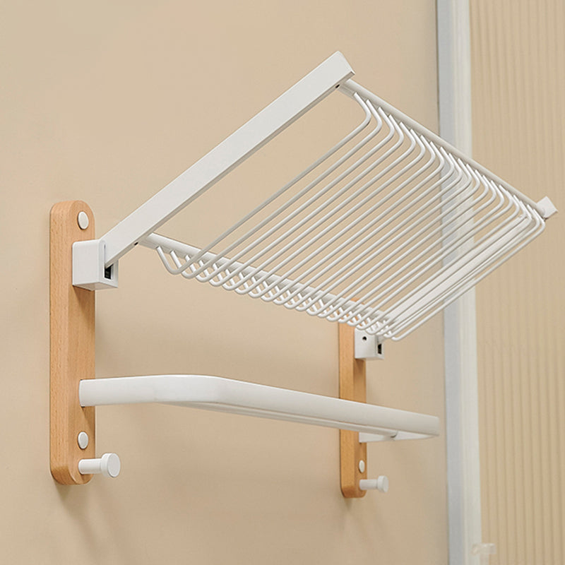 Aluminium and Wood Bathroom Accessories Set White Bathroom Accessories Kit