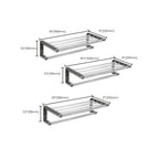 Modern Bathroom Set Gray Towel Rack Bathroom Shelf Bathroom Accessories Set