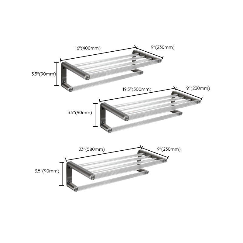 Modern Bathroom Set Gray Towel Rack Bathroom Shelf Bathroom Accessories Set