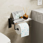 Modern Bath Accessories Set Black Towel Bar Bath Shelf Bathroom Fixtures Set