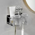 Modern Bathroom Accessories Set Bathroom Shelf Towel Holder Black Bathroom Accessories Set
