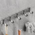 Gray 6/7-piece modern bathroom accessory set bathroom shelf/bath towel hooks/towel bar included