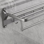 Gray 6/7-piece modern bathroom accessory set bathroom shelf/bath towel hooks/towel bar included