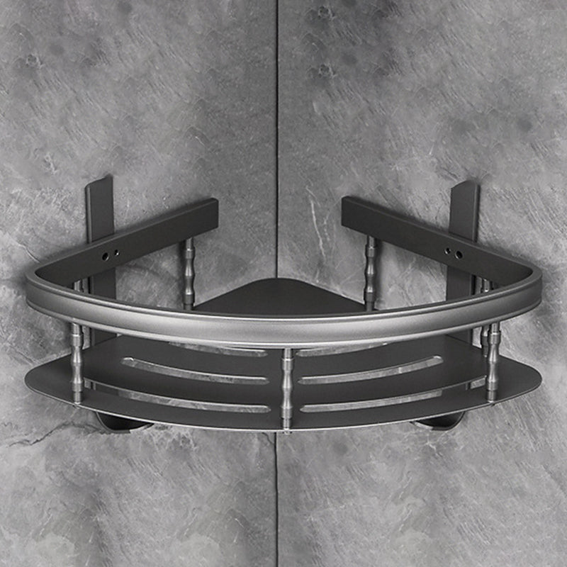 Gray 6/7-piece modern bathroom accessory set bathroom shelf/bath towel hooks/towel bar included