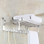 Modern 5/6-piece bathroom accessory set with bathroom shelf/robe hooks/towel bar