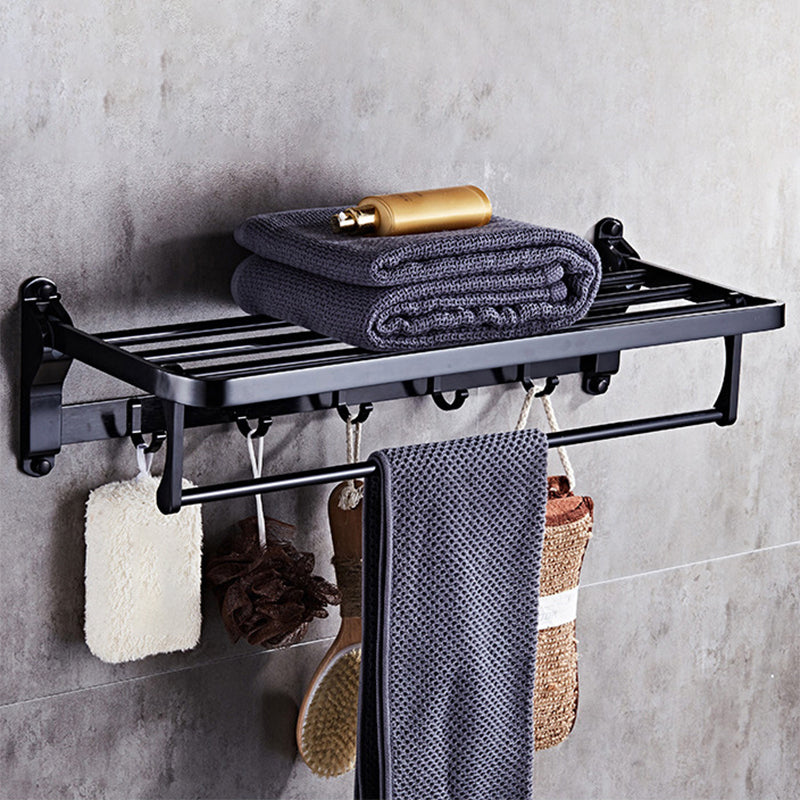 Modern 5/6-piece bathroom accessory set with bathroom shelf/robe hooks/towel bar