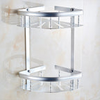 Modern 5/6-piece bathroom accessory set with bathroom shelf/robe hooks/towel bar