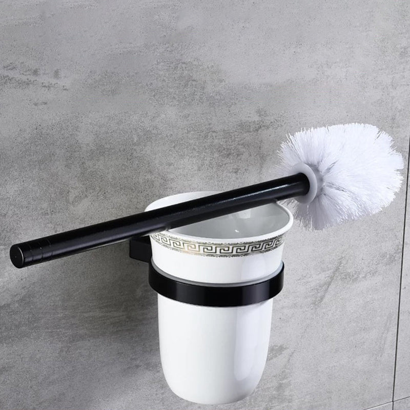 Modern 5/6-piece bathroom accessory set with bathroom shelf/robe hooks/towel bar
