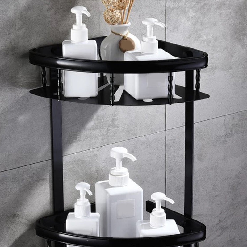 Modern 5/6-piece bathroom accessory set with bathroom shelf/robe hooks/towel bar