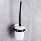 Modern 5/6-piece bathroom accessory set with bathroom shelf/robe hooks/towel bar