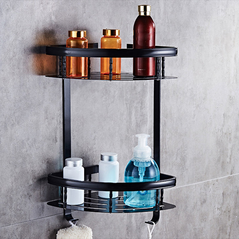 Modern 5/6-piece bathroom accessory set with bathroom shelf/robe hooks/towel bar