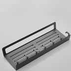 7-piece bathroom hardware set matte black/gray with bath shelf/towel holder/bath towel hooks