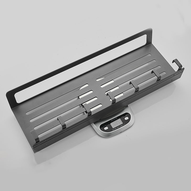 7-piece Bathroom Hardware Set Matte Black/Grey with Bath Shelf/Towel Holder/Bath Towel Hook