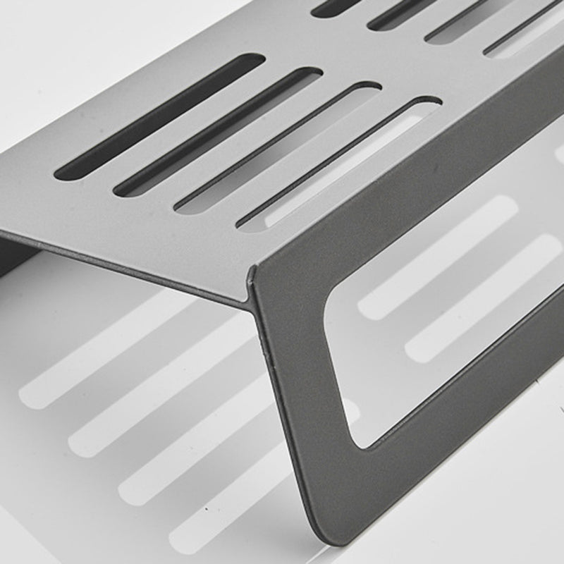 7-piece bathroom hardware set matte black/gray with bath shelf/towel holder/bath towel hooks
