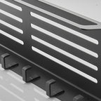 7-piece bathroom hardware set matte black/gray with bath shelf/towel holder/bath towel hooks