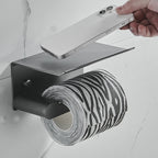 7-piece bathroom hardware set matte black/gray with bath shelf/towel holder/bath towel hooks