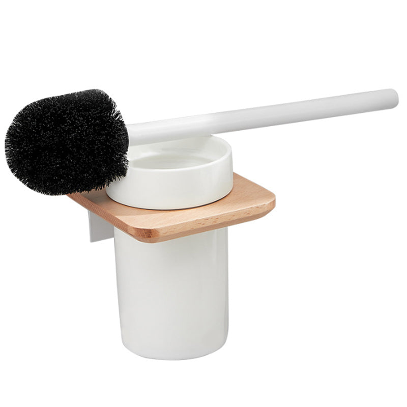 White Bathroom Set Solid Wood & Aluminium Bathroom Accessories individually or as a set