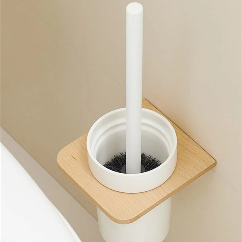 White Bathroom Set Solid Wood & Aluminium Bathroom Accessories individually or as a set