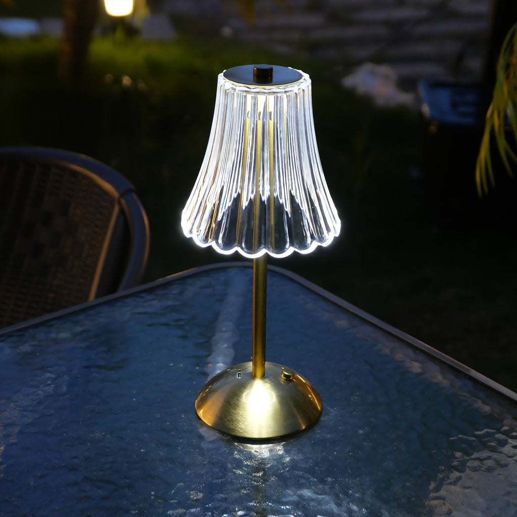 Crystaluxe Lamp - LED Crystal Table Lamp with Touch Function