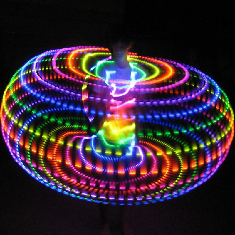 LED Lights Glow in Dark Hula Hoop