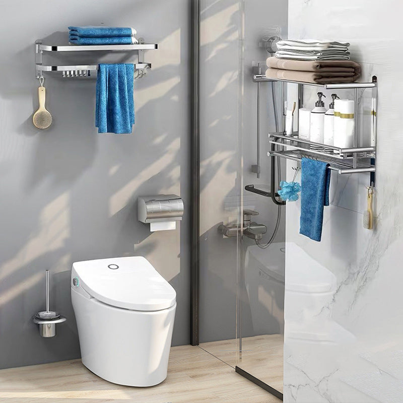 Classic Polished Chrome Bathroom Accessory Set Towel Rail/Paper Holder/Bathrobe Hook Included