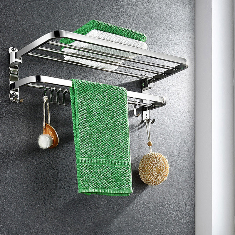 Classic Polished Chrome Bathroom Accessory Set Towel Rail/Paper Holder/Bathrobe Hook Included