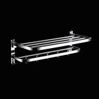 Classic Polished Chrome Bathroom Accessory Set Towel Rail/Paper Holder/Bathrobe Hook Included