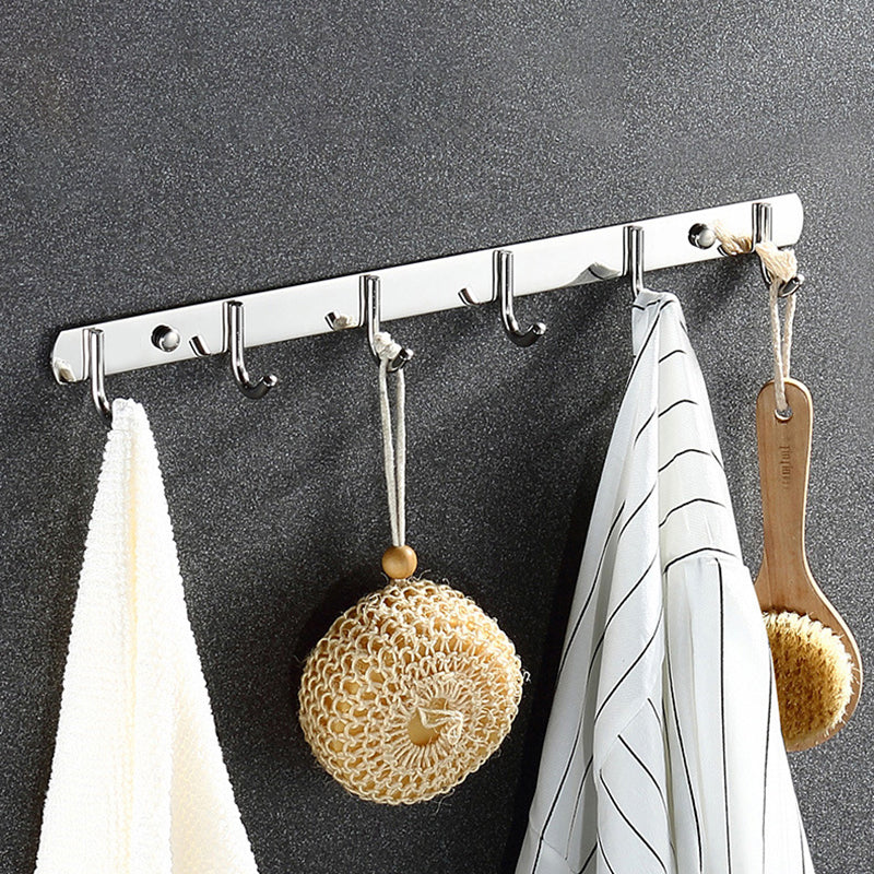 Classic Polished Chrome Bathroom Accessory Set Towel Rail/Paper Holder/Bathrobe Hook Included