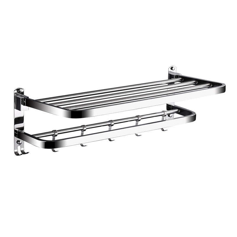 Classic Polished Chrome Bathroom Accessory Set Towel Rail/Paper Holder/Bathrobe Hook Included