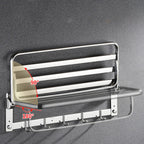 Classic Polished Chrome Bathroom Accessory Set Towel Rail/Paper Holder/Bathrobe Hook Included