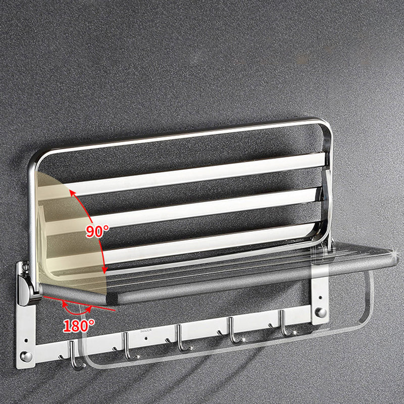 Classic Polished Chrome Bathroom Accessory Set Towel Rail/Paper Holder/Bathrobe Hook Included
