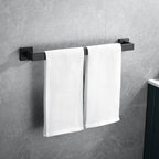 7-piece bathroom accessory set made of stainless steel with paper holder/robe hook/towel ring bar