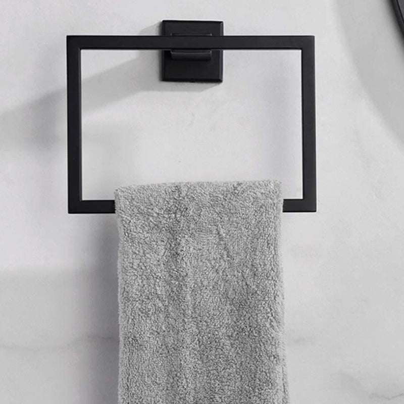 7-piece bathroom accessory set made of stainless steel with paper holder/robe hook/towel ring bar