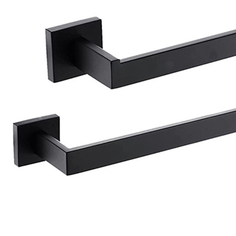 7-piece bathroom accessory set made of stainless steel with paper holder/robe hook/towel ring bar