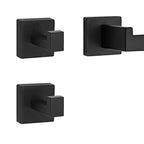 7-piece bathroom accessory set made of stainless steel with paper holder/robe hook/towel ring bar