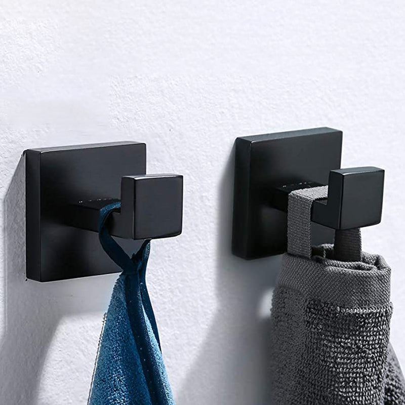 7-piece bathroom accessory set made of stainless steel with paper holder/robe hook/towel ring bar
