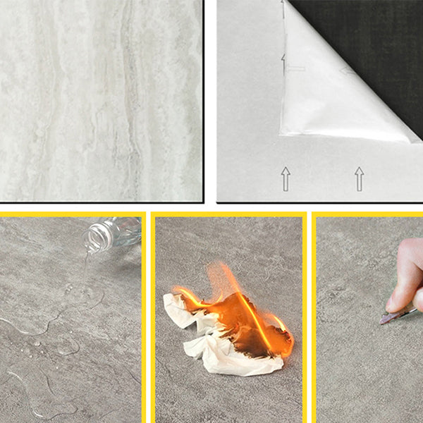Low Gloss Vinyl Floor Self-Adhesive Vinyl Floor with Square Edge