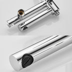 Wall-mounted metal swivel bathtub filler with single lever handle