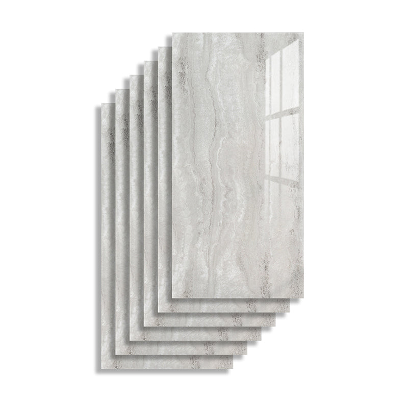 Rectangular PVC 12" X 23" 6-Pack Peel and Stick Wall Tile Kitchen and Bathroom Back Splash
