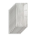 Rectangular PVC 12" X 23" 6-Pack Peel and Stick Wall Tile Kitchen and Bathroom Back Splash