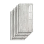 Rectangular PVC 12" X 23" 6-Pack Peel and Stick Wall Tile Kitchen and Bathroom Back Splash