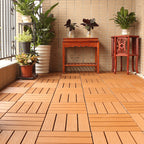 Composite deck tile Solid Color Waterproof Patio Floor Tile