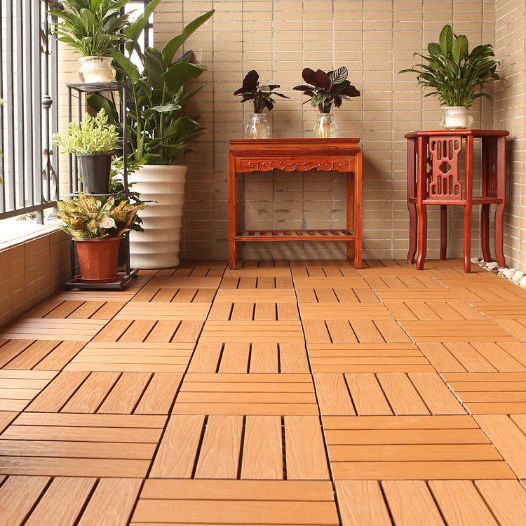 Composite deck tile Solid Color Waterproof Patio Floor Tile
