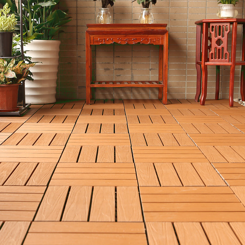 Composite deck tile Solid Color Waterproof Patio Floor Tile