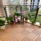 Composite deck tile Solid Color Waterproof Patio Floor Tile