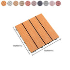 Composite deck tile Solid Color Waterproof Patio Floor Tile