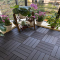 Composite deck tiles Connectable waterproof floor tiles